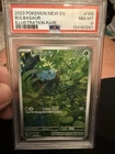 Pokémon TCG Bulbasaur Holo Illustration Rare Card 166/165 Scarlet & Violet PSA 8