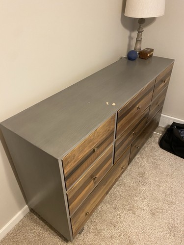 BEDROOM FURNITURE SET 3 Piece. Bed Frame, Dresser And Nightstand - Picture 4 of 9