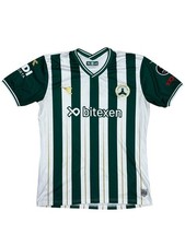 Diadora Giresunspor 2022/23 Home Football Shirt Green White Striped Jersey Men