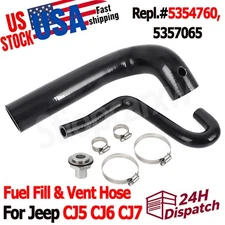 1977 Fuel Fill & Vent Hose Kit For Jeep CJ5 , CJ6, CJ7 15 Gallon Tank # 5354760