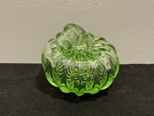 Uranium Glass Pumpkin Fred Wilkerson - Picture 4 of 7
