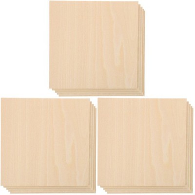 3 PCS Crafts Making Wood Planks Woodcraft Unfinished Model Building Supplies