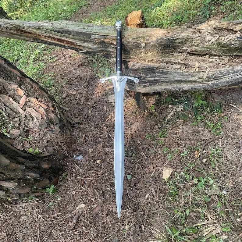 Custom Handmade Carbon Steel Blade Survival Viking Sword | Hunting Sword Camping
Opens in a new wind
