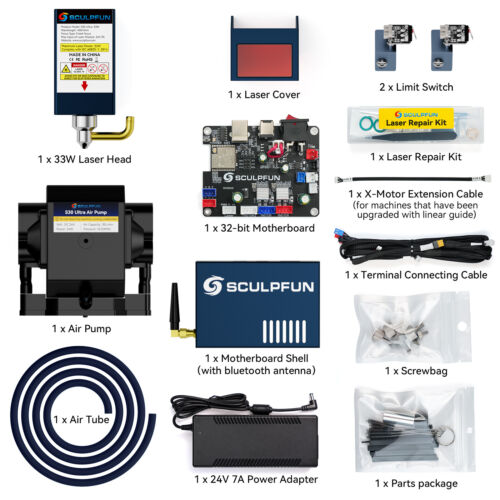 SCULPFUN S9/10/30/ULTRA Laser Graviermaschine & Alle DIY Upgrade Zubehör Kit - Bild 304 von 315