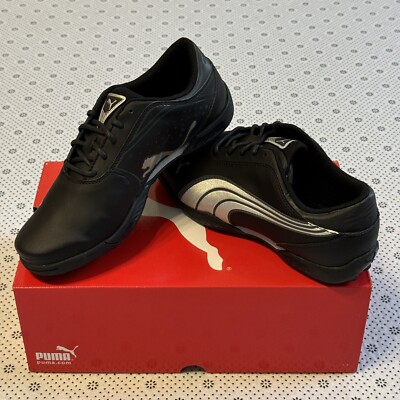 Puma Super Cell Fusion Ice Lace Up Golf Shoes UK EU 36 Black Silver  UK