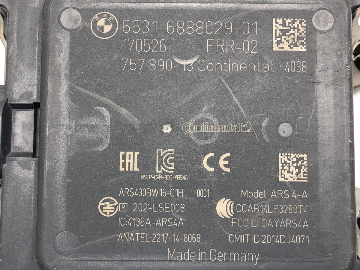 BMW OEM Active Cruise Control (acc) Radar Sensor 66316888029 BMW OEM Active Cruise Control (acc) Radar Sensor 66316888029