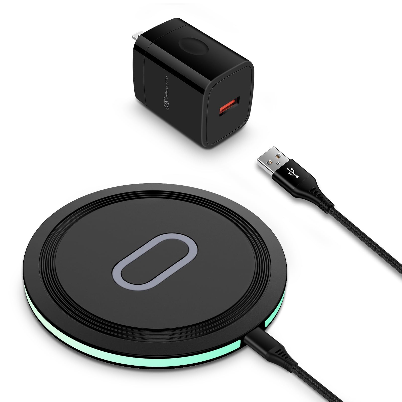 15W Samsung Wireless Charger Pad Fast Charging Station for Samsung Galaxy Z F...
