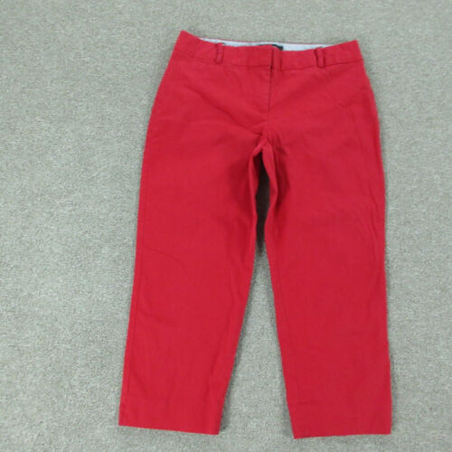 Talbots Pants Womens Petites 8P Red Signature Slight Tapered 30x22 - Picture 1 of 22