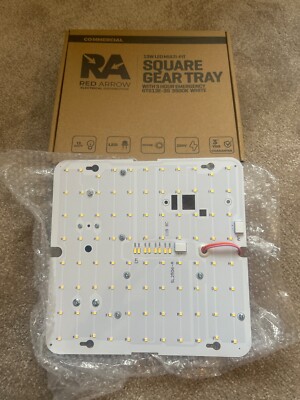 red arrow 13W LED Multi-Fit SQUARE Geräteträger mit 3 Stunden Notfall - Weiß