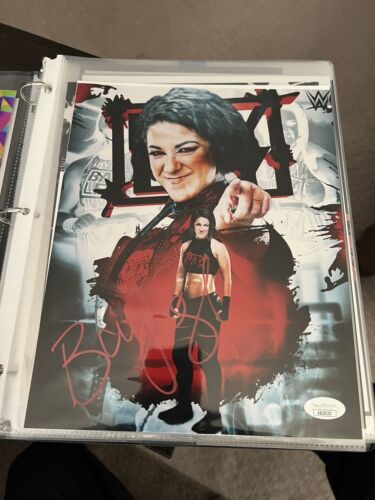 Bayley Metallic photo Diva Wrestling autograph JSA Certified 8x10 - WWE NXT WWF