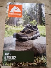 Ozark Trail Mens Stone Low Taupe Leather Hiking Boot New in Box