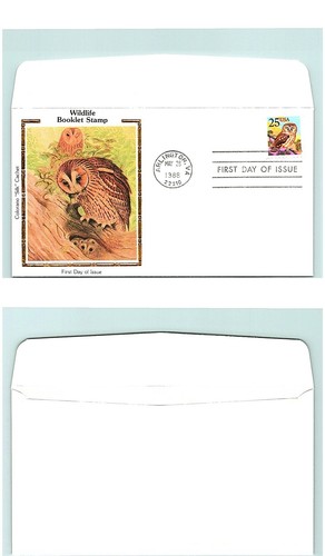 S01-4547, LIBRO DE VIDA SILVESTRE, BÚHO #2285, SEDA COLORANO FDC