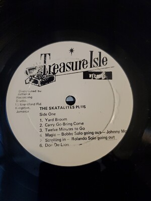 JA Press SKA Reggae LP : The Skatalites Plus ~ Treasure Isle 0005