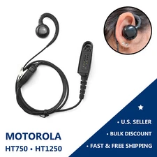 [LOT] Swivel Earpiece w/ PTT Mic for Motorola HT750, HT1250 & MTX850 Radios