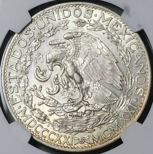 1921 NGC AU 58 Mexico 2 Dos Pesos Independence Centennial Silver Coin (22011902C - Picture 4 of 6