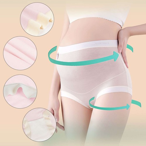 Women Pregnancy High Elasticity Underwear High Waist Maternity Underpant Panties - Picture 4 of 16