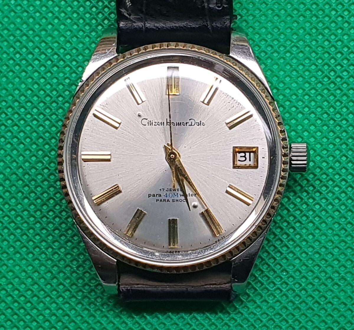 VINTAGE 1960'S CITIZEN HOMER DATE WATCH (TWO MARKS ON DIAL VINTAGE 1960'S CITIZEN HOMER DATE WATCH (TWO MARKS ON DIAL