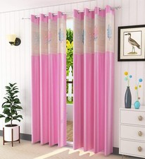 New 2 Piece Eyelet Window Curtain Set - 5 ft