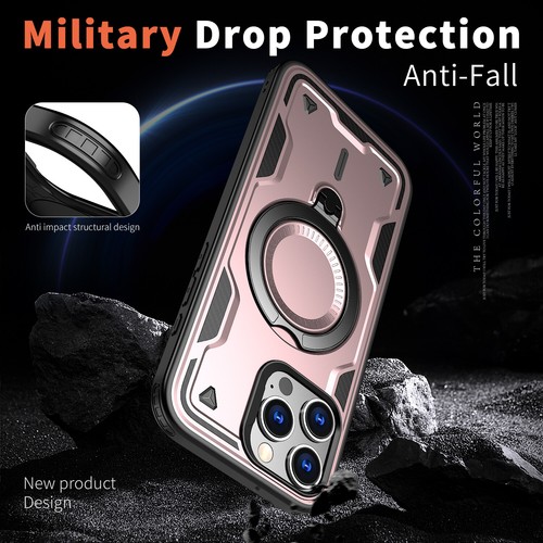 Shockproof Magnetic Ring Holder Case For iPhone 16 Pro Max 15 14 Plus 13 12 11 - Picture 41 of 55