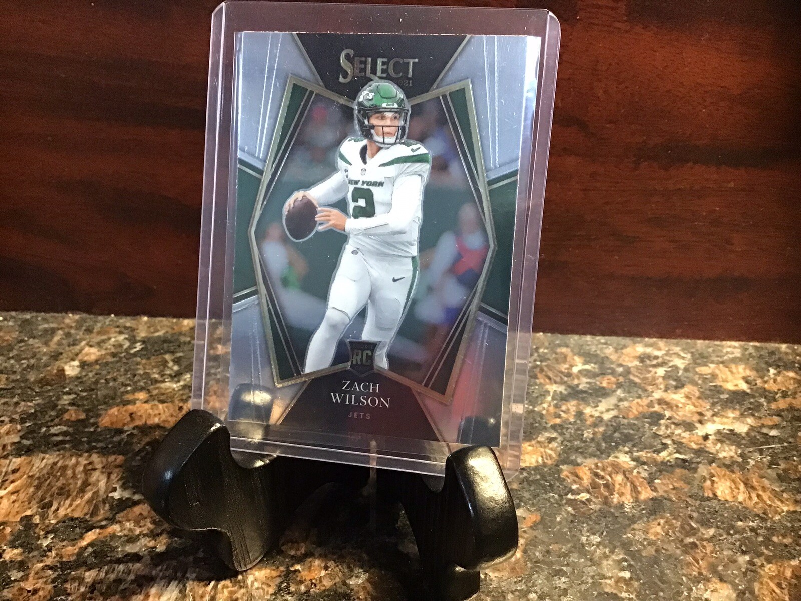 2021 Select Football Zach Wilson Rookie Card Premier Level RC #144 Jets 🏈