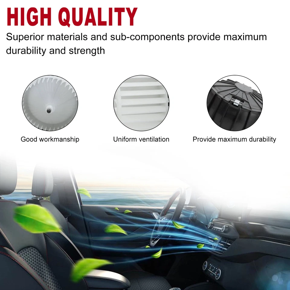 Motor de ventilador dianteiro HVAC com gaiola de ventilador para Audi A4 A5 Quattro Q5 S4 S5 SQ5 - Imagem 3 de 4