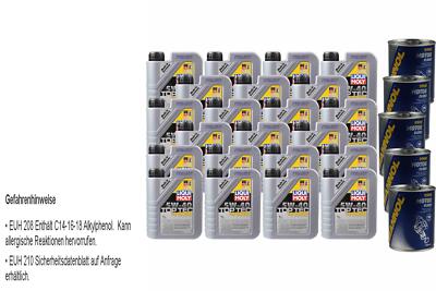 22L Motoröl Liqui Moly Top Tec 4100 5W-40 5x MANNOL Motor Flush ADDITIV