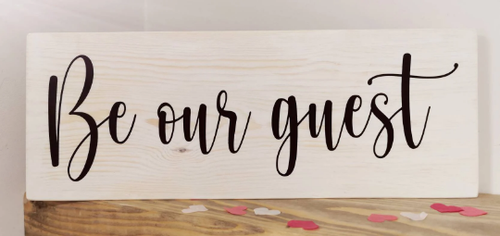 Be Our Guest Freestanding Wooden Sign Wedding Table Decor Disney Quote Baby Ebay Be Our Guest Freestanding Wooden Sign Wedding Table Decor Disney Quote Baby Ebay