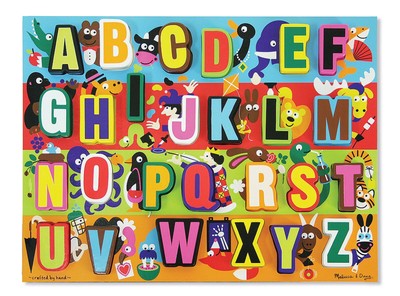 Melissa & Doug ALPHABET Wooden Tray Puzzle JUMBO CHUNKY ABC Kids