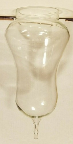 INTRAVENÖSE INFUSION 3000 ml KLARES MUNDGEBLASENES GLAS HERGESTELLT IN BELGIEN ANFANG 1900er