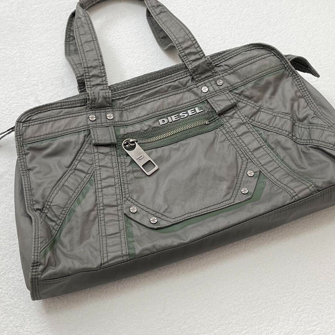 DIESEL mini boston bag Green y2k Archive | eBay