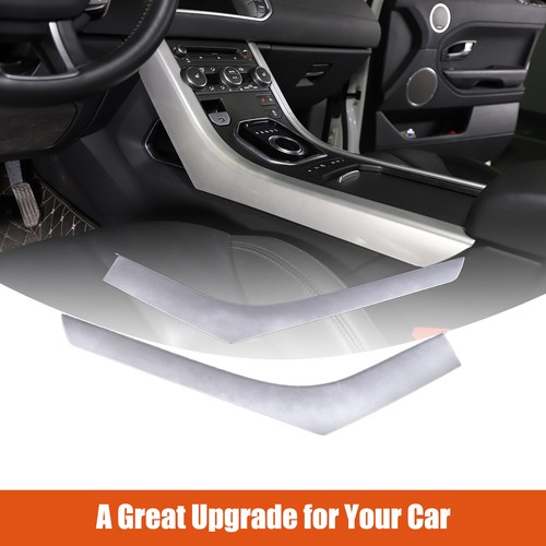 ABS Silver Center Control Gear Side Trim Cover For LR Range Rover Evoque 2012-18 - Picture 4 of 12