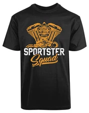 Sportster Squad New Men's Shirt Authentic Super Classic Game Short Sleeves Tees