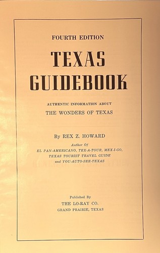 Howard's Original Texas Guidebook-Wonders of Texas (Hardcover, 1962) Rex Howard - Picture 2 of 2