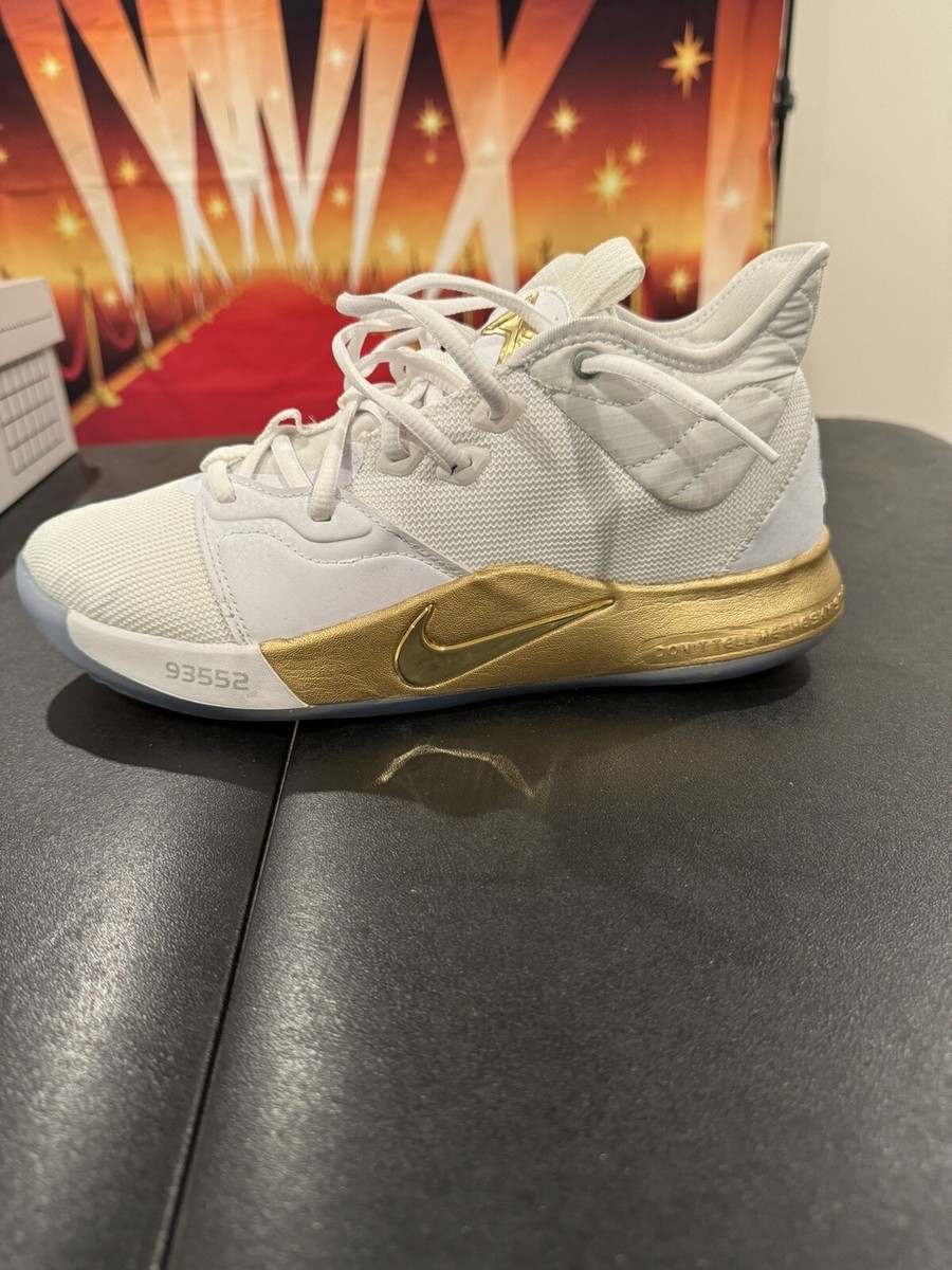 ポール　ジョージ　PG5 NIKE ID ホワイト／ゴールド MEN'S NIKE PAUL GEORGE PG 3 NASA WHITE GOLD APOLLO JORDAN | eBay
