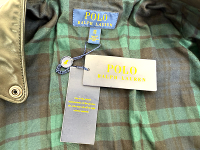 Polo Ralph Lauren Lambskin Cafe Racer Jacket In Black Men`s Polo Ralph Lauren Lambskin Cafe Racer Jacket In Black Men`s