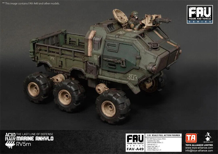 New The War of Acid Rain 1:18 Fav-A49 Marine Ankylo Rv5M Armored