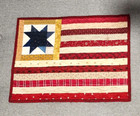 Handmade Quilt Patriotic Table Topper American Flag Single Star Stripes