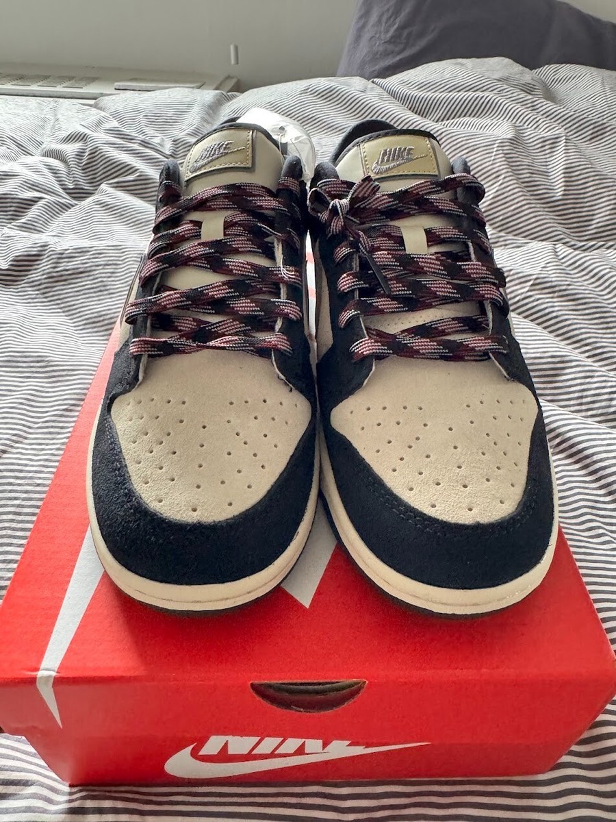 Nike Dunk Low LX Black Suede Team Gold Size 12W/10.5M DV3054