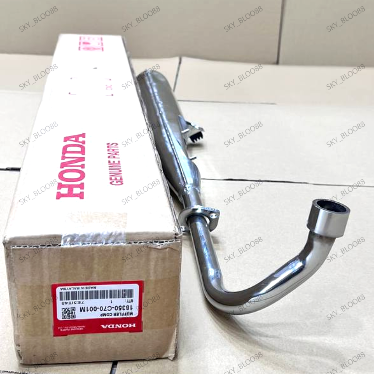 HONDA PASSPORT C50 C70 (6V MODELS) EXHAUST PIPE MUFFLER 1PCS (O - Foto 9