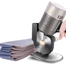 Electric Round Knife Cutting Machine Cloth Leather Blanket Cardboard Cutter