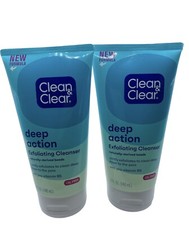 Clean Clear Oil-Free Deep Action Cream Facial Cleanser, 6.5 oz, 2 Pack
