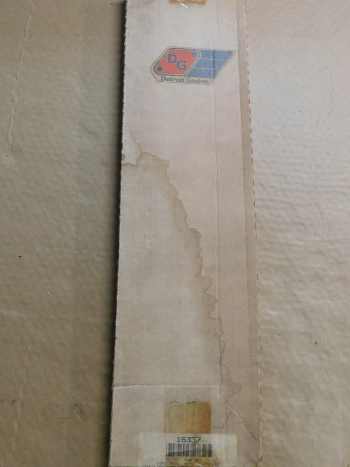 Juego de juntas de cárter de aceite de corcho Detroit 16337C para Ford Escort Mercury Lynx 98 CID 4 cilindros Foto 3 de 3