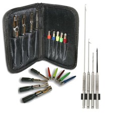 9 PIECE MEAT BREAD CARP FISHING PUNCH SET + 4pc STAINLESS BAITING NEEDLE SET
