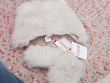 NWT Gymboree boys Party Animal Faux Fur Hat Mittens Bear SET 0-12 24 mo 2t 3t