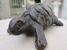STATUE TORTUE SCULPTURE BRONZE CIRE PERDUE FONDEUR COUFFIGNAL