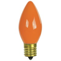 7 Watt C9 Colored Night Light, Intermediate Base, Ceramic Orange on sale 7 Watt C9 Colored Night Light, Intermediate Base, Ceramic Orange on sale