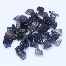 Natural Iolite Rough Lot 7 mm To 11 mm 39 Pcs Lot 71.35 Carats For Collection