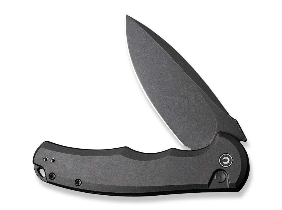 CIVIVI Button Lock Praxis Aluminum All Black EDC Taschenmesser Nitro-V C18026E-1 - Bild 3 von 4