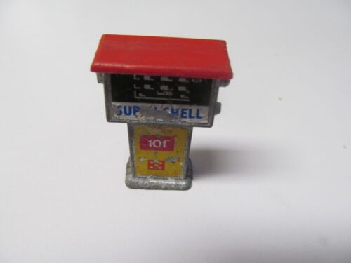 1970s Barton Toys Red Shell Oil Petrol Pump Toy - 'Super Shell' Missing Hose - Picture 3 of 5