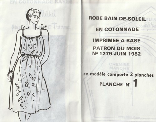 Modes et travaux N°979 Juin 1982 couture tricot page poupée avec les patrons - Bild 6 von 7